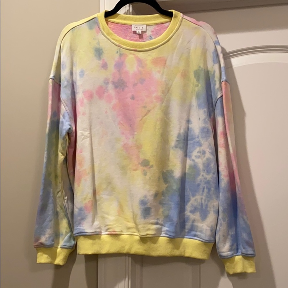 Tie dye sweat shirt top
